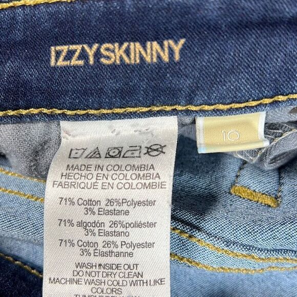 Michael Kors Women's Izzy Skinny Jeans Slim Fit Denim Stretch Blue Size 10 - Picture 8 of 8